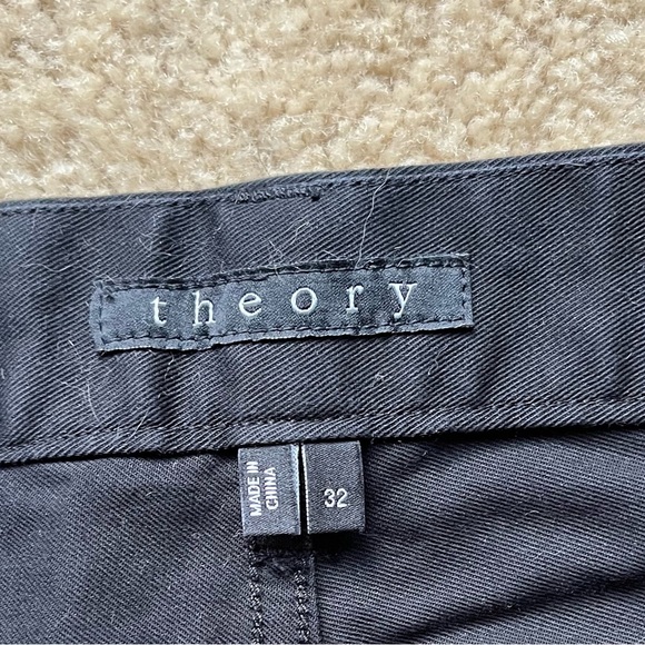 Theory Women’s Black Straight Leg Chino Pants - *Size 32 - VGUC - Stretch - Picture 4 of 8